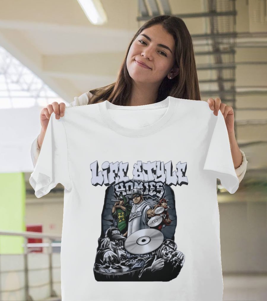 Life Style Homies Hip Hop DJ Rapper Crew T-Shirt
