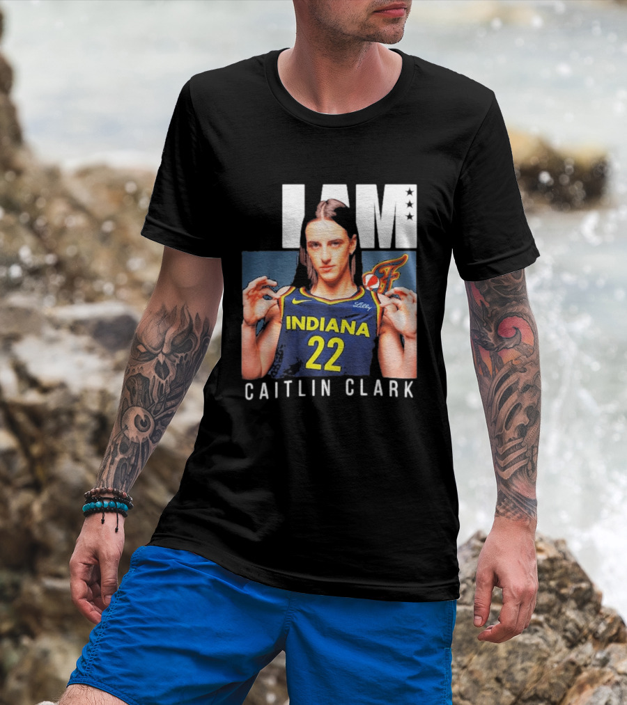 Caitlin Clark Indiana Fever Basketball SLAM Magazine I AM T-Shirt