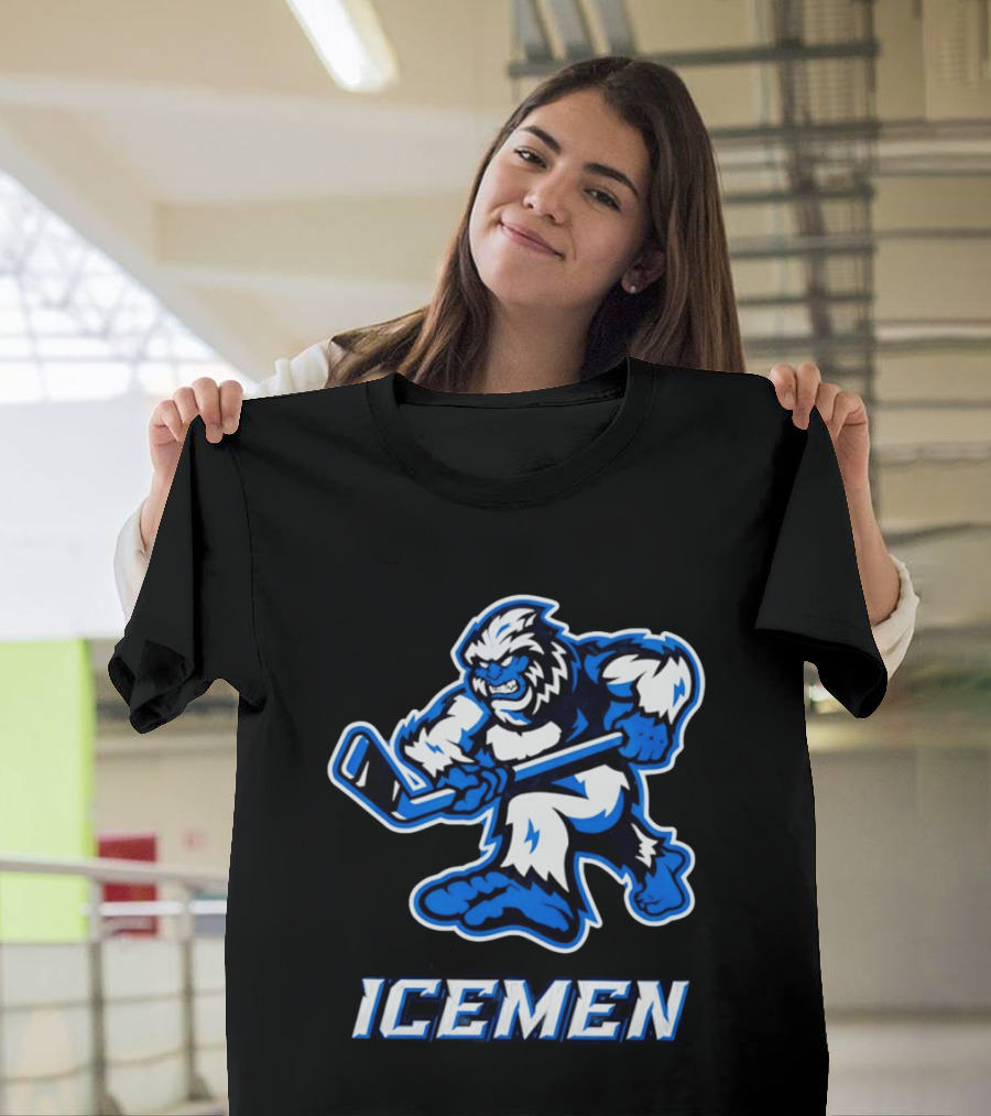 Icemen Yeti Hockey Player T-Shirt
