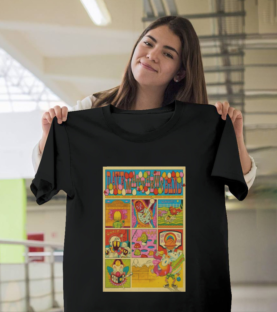 Dave Matthews Band Darien Lake Amphitheater July 22 2026 Comic T-Shirt