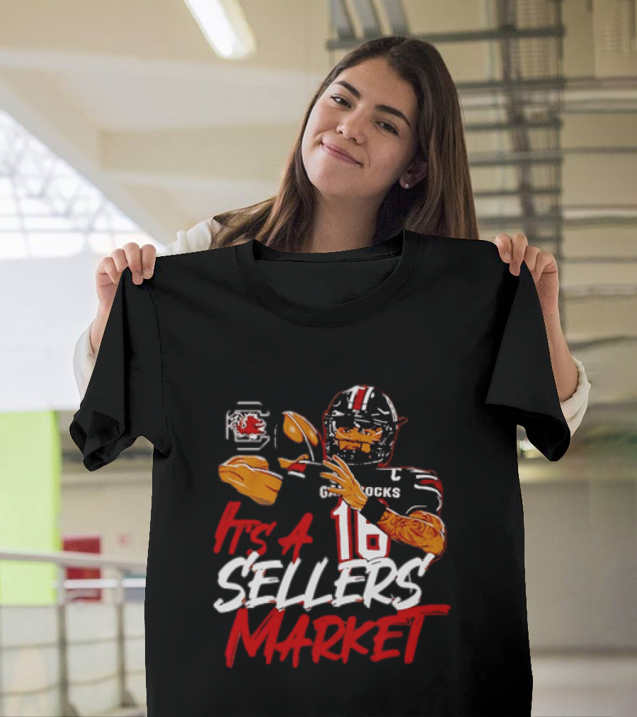 LaNorris Sellers South Carolina Gamecocks Football It's A Sellers Market 18 T-Shirt
