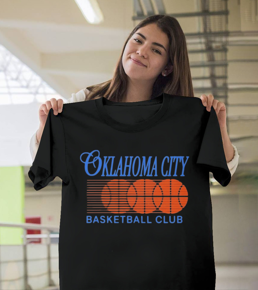 Oklahoma City Basketball Club Orange Motion Merchandise T-Shirt