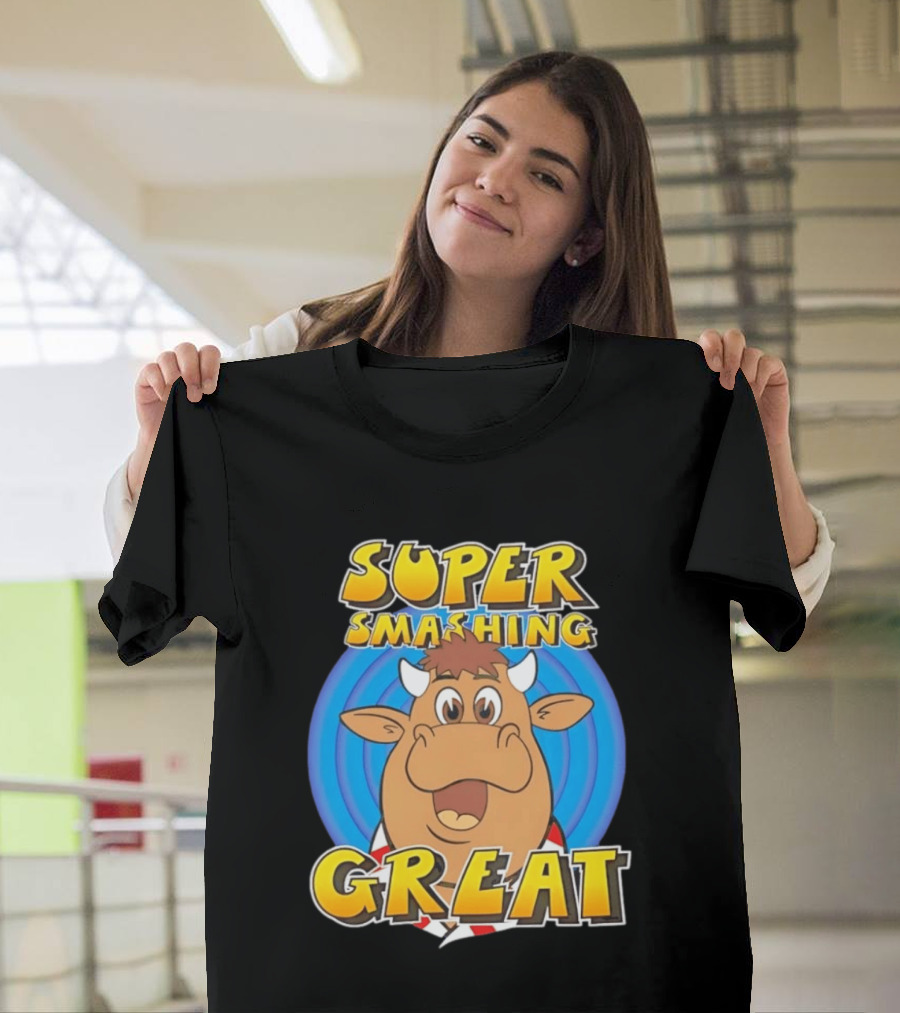 Super Smashing Great Cartoon Bull T-Shirt