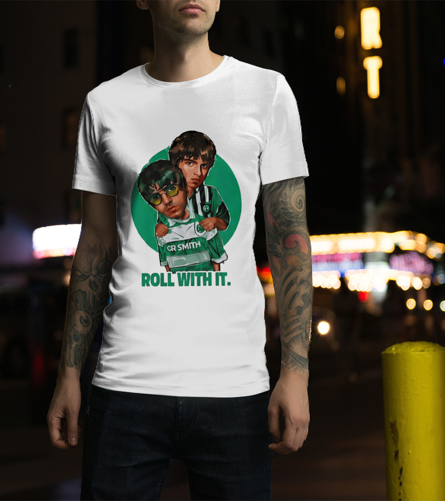 Oasis Roll With It CR Smith Celtic Football Club T-Shirt