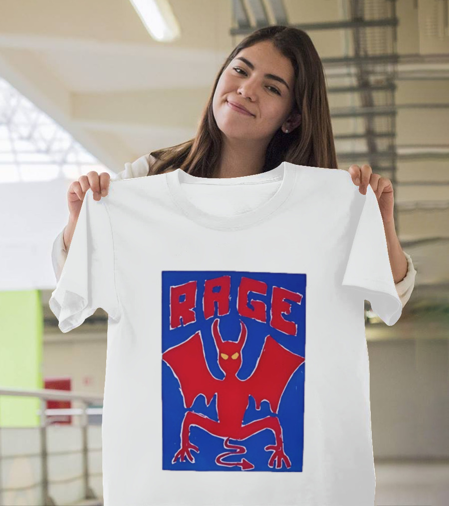 Rage Red Devil Bat Wings Demon T-Shirt