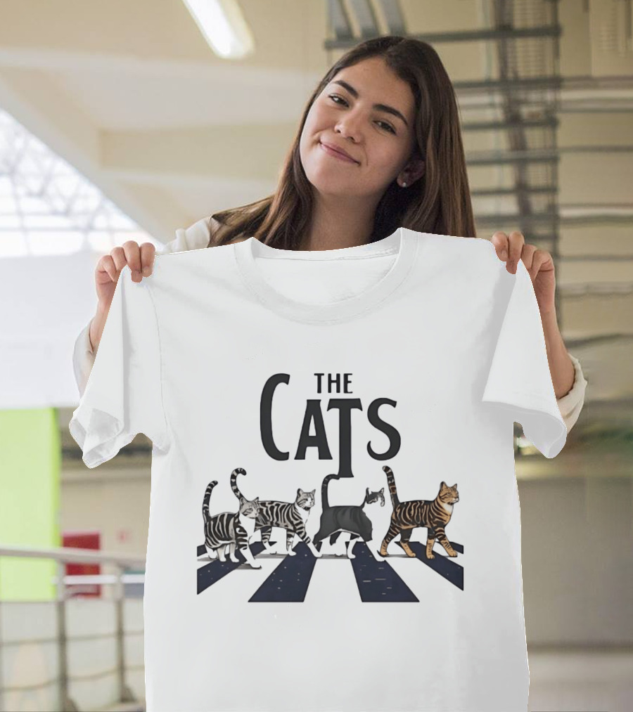 The Cats Abbey Road Crossing For Cat Lovers T-Shirt