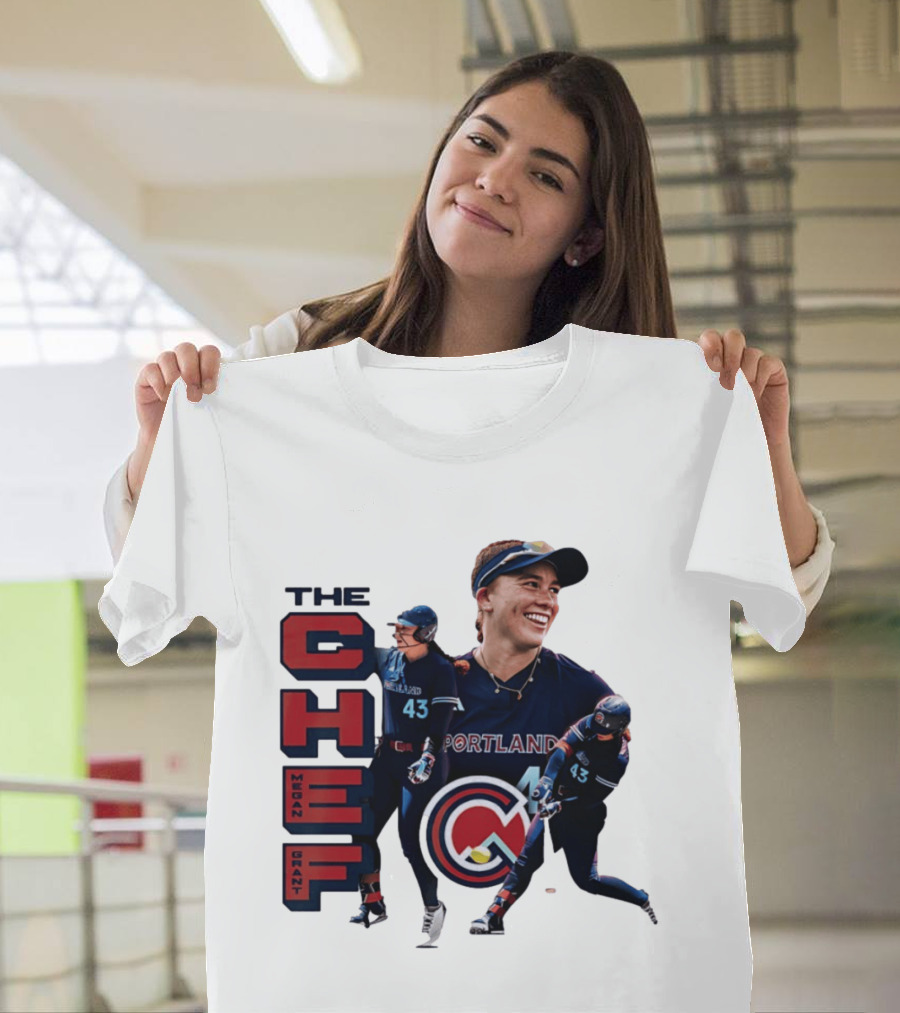 Megan Grant The Chef Portland Cascade Baseball Number 43 T-Shirt
