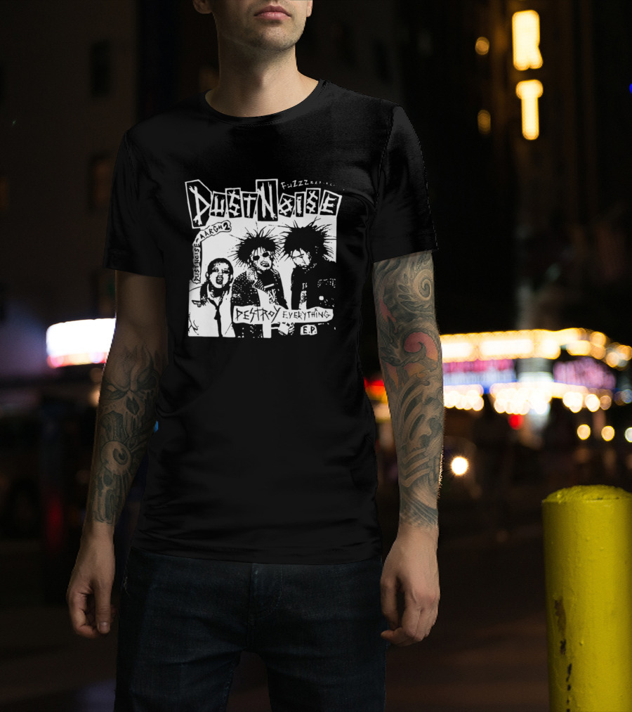 Fuzzz Dustnoise Aargh 2 Destroy Everything EP Punk Rock T-Shirt