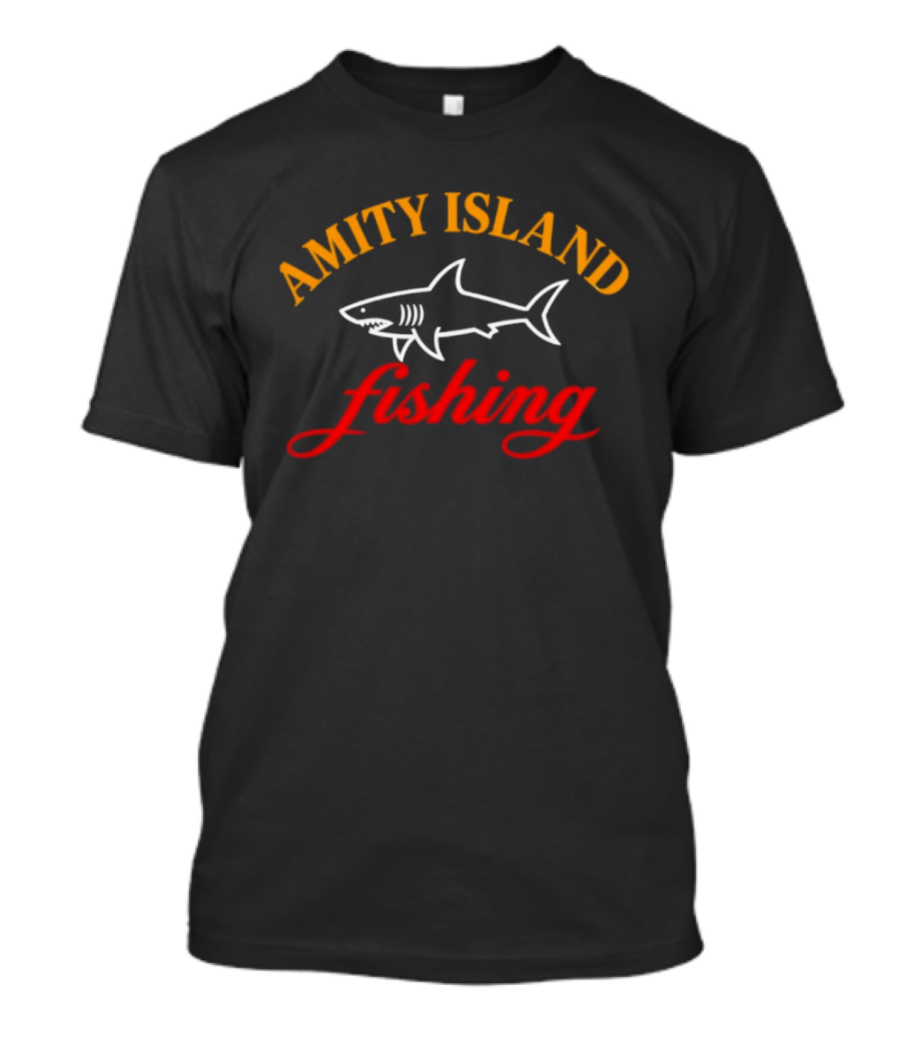 Amity Island Fishing Shark Jaws T-Shirt