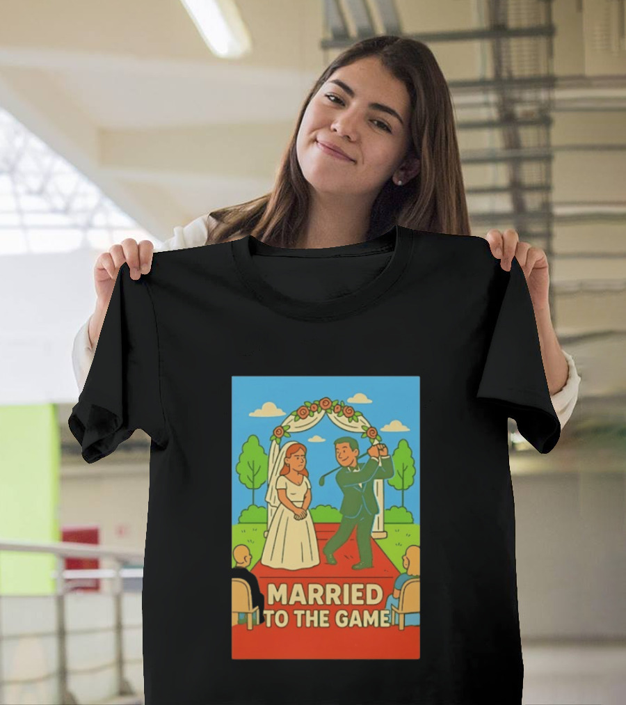 Married To The Game Groom Golfing At Wedding T-Shirt
