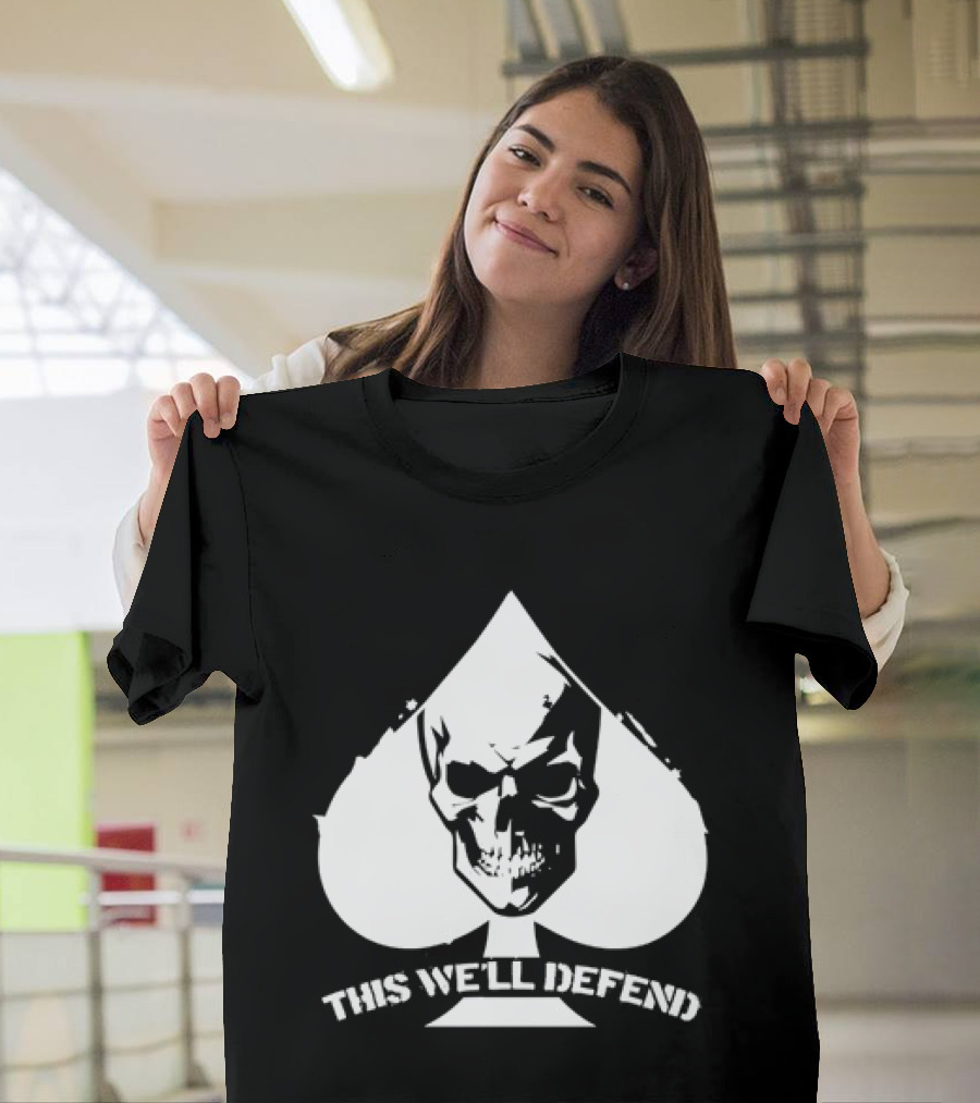 This We'll Defend Skull Spade US Army T-Shirt