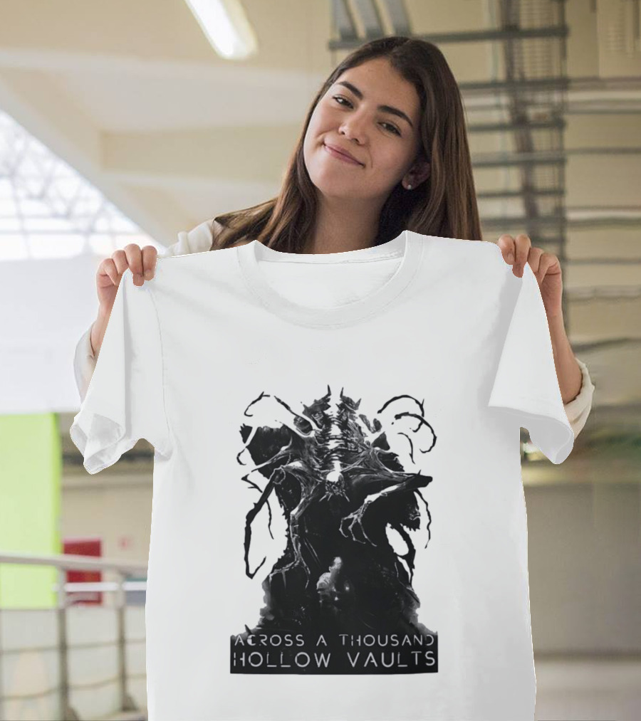 Across A Thousand Hollow Vaults Dark Fantasy Creature Horror Mythical Entity T-Shirt