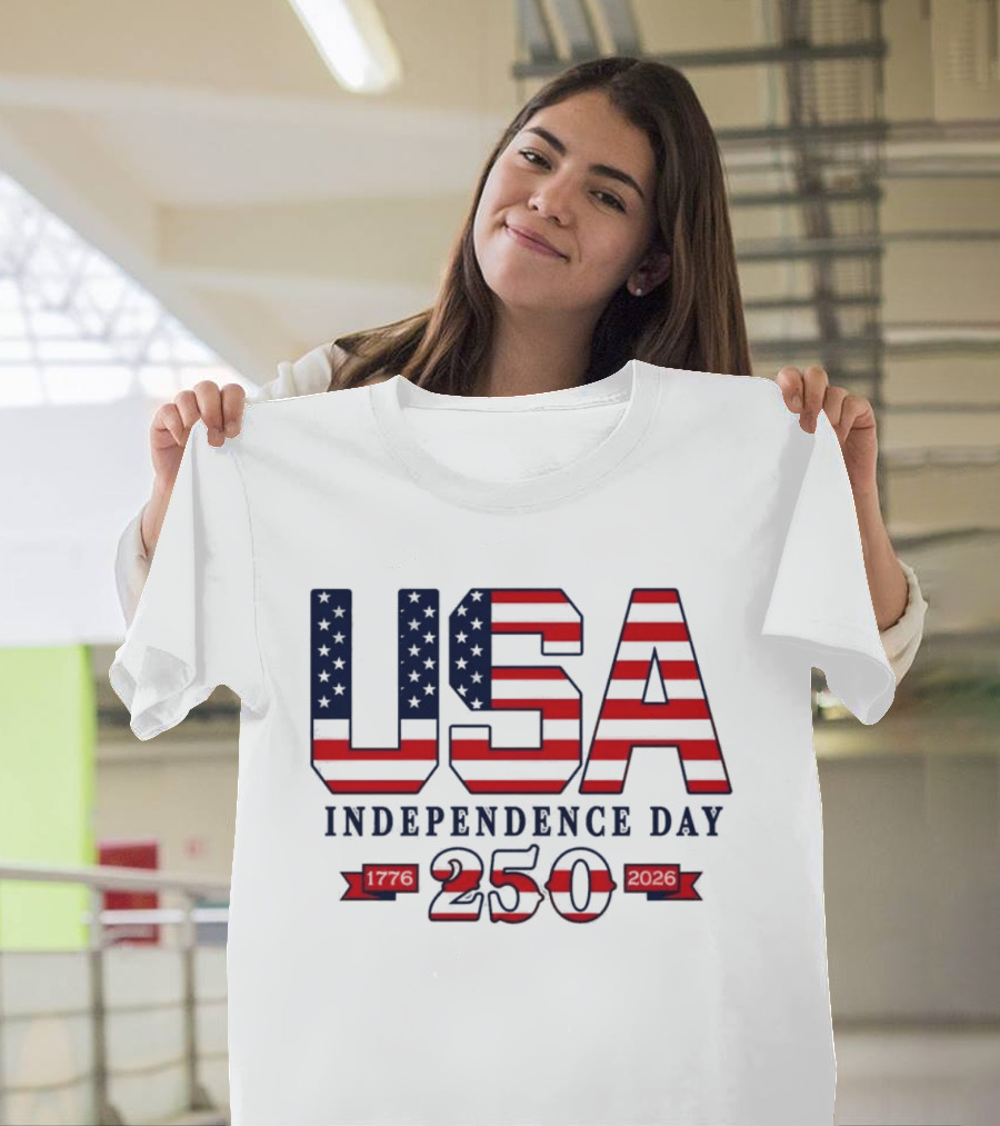 USA Independence Day 250 Made In America 1776 2026 T-Shirt