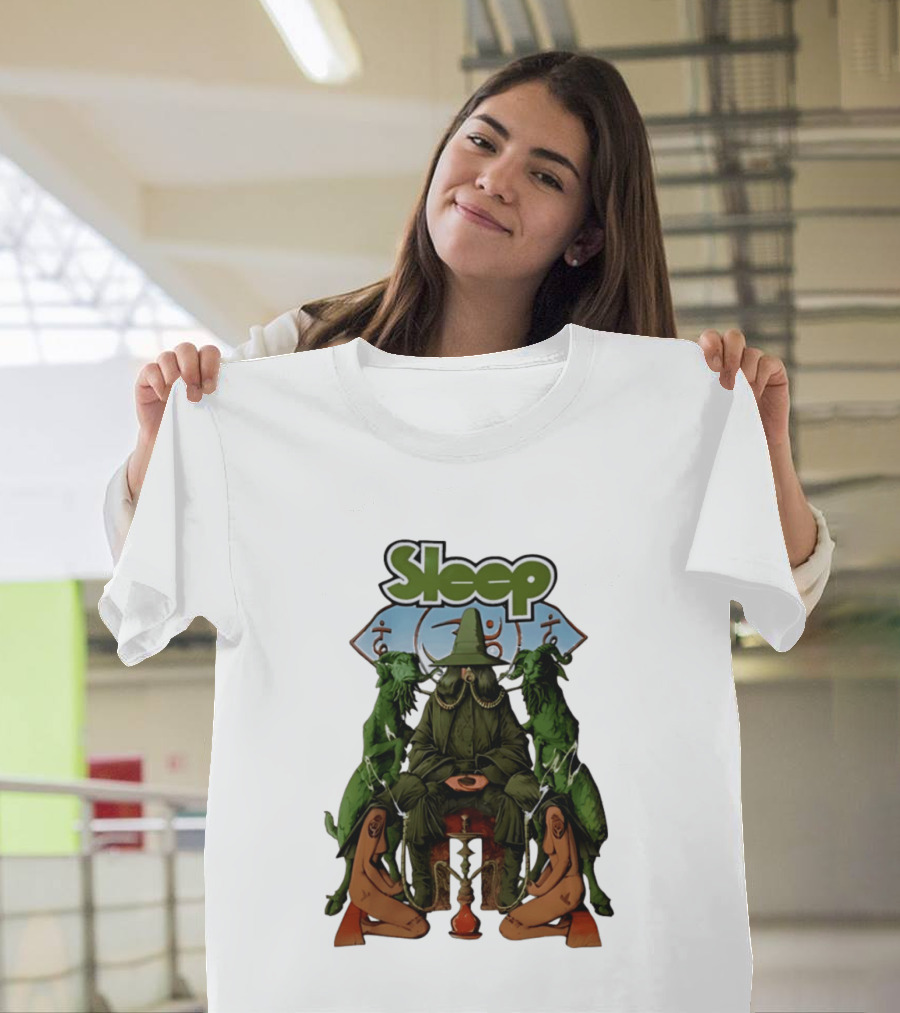 Sleep Band Wizard Hookah Goat Stoner Rock Psychedelic T-Shirt