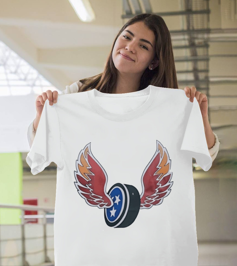 Tennessee Winged Puck Stars Hockey T-Shirt