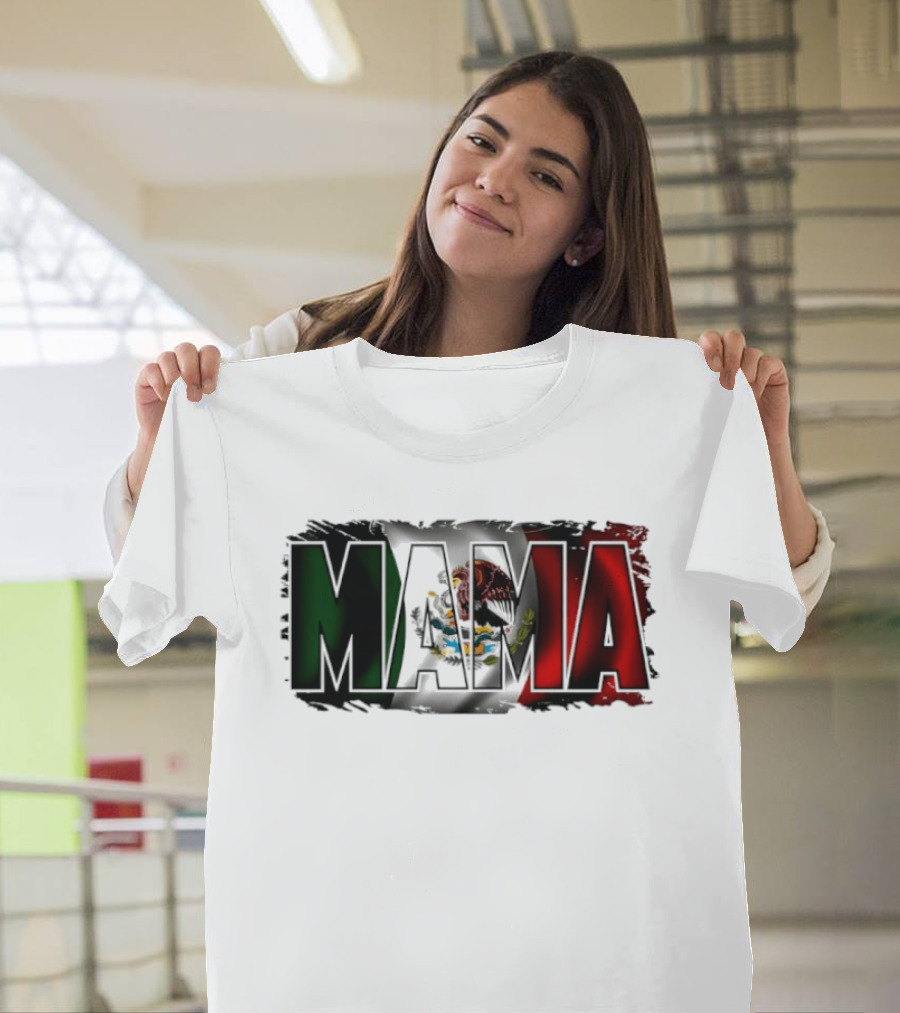 Mama Mexico Mexican Flag National Pride T-Shirt