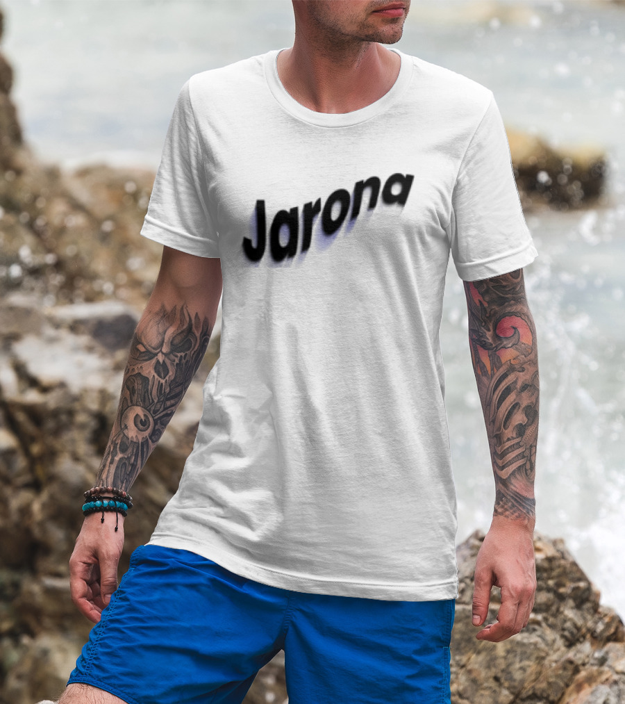 Jarona Paperboxmart Store Blue Black Gradient T-Shirt