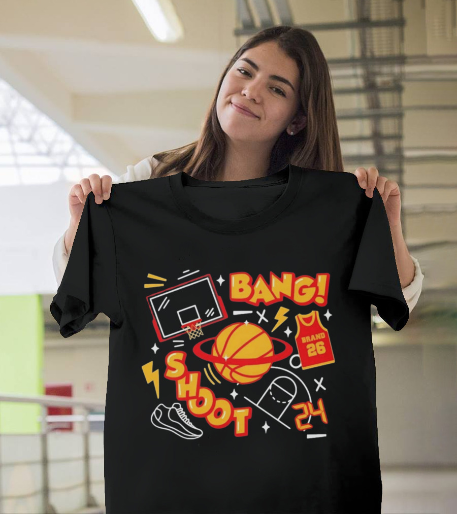 Bang Shoot Basketball Brand 26 Jersey Hoop 24 Sport Athletic T-Shirt