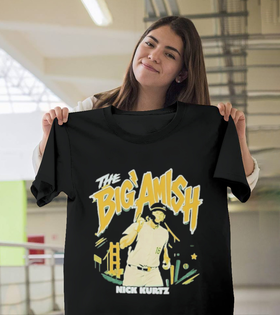 Nick Kurtz Athletics Baseball The Big Amish Sports T-Shirt