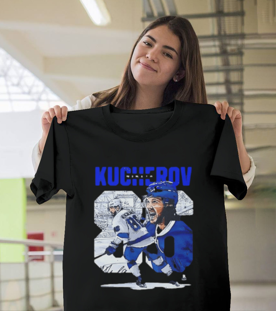 Kucherov 86 Skating And Celebrating Tampa Bay Lightning T-Shirt