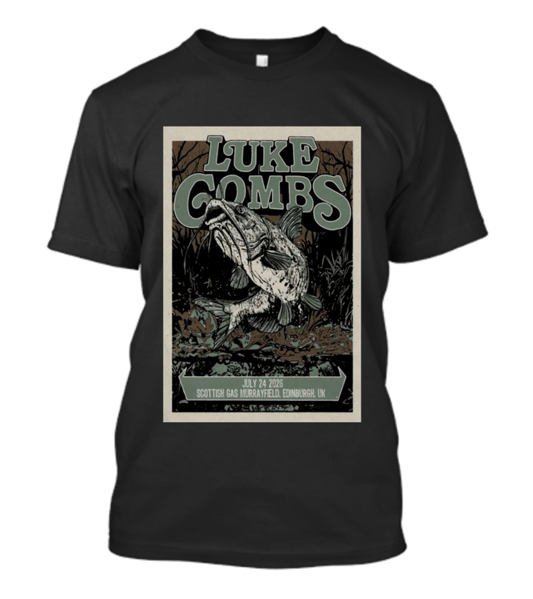Luke Combs Scottish Gas Murrayfield Edinburgh UK July 24 2026 T-Shirt