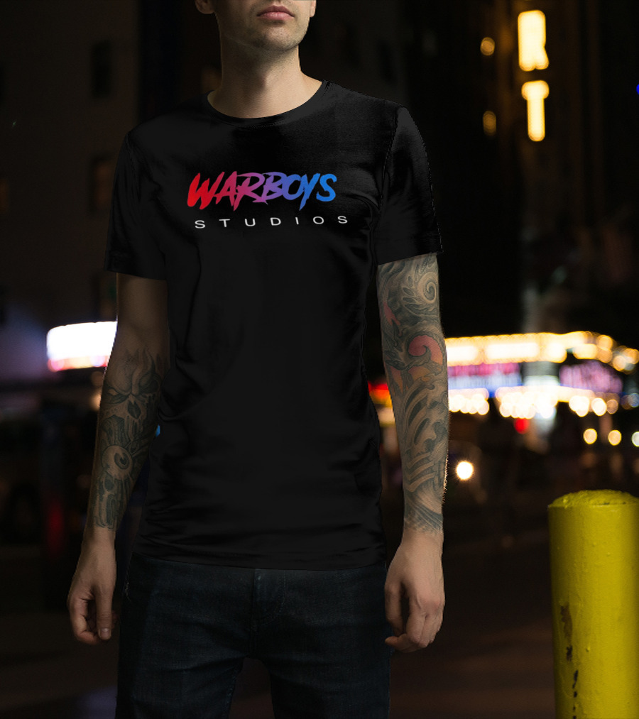 Warboys Studios Red And Blue Branding T-Shirt