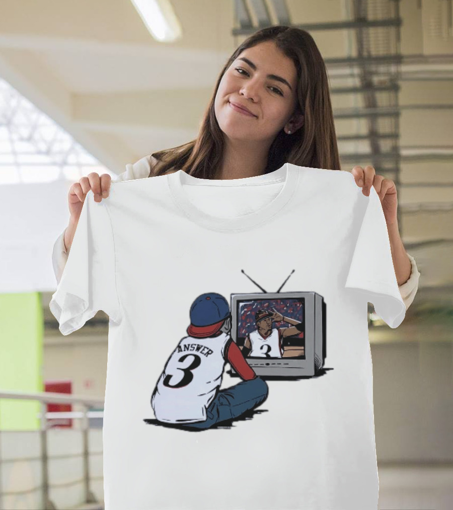 Allen Iverson 76ers Number 3 The Answer NBA Legend T-Shirt
