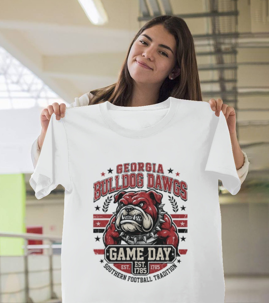 Georgia Bulldog Dawgs Game Day Tradition Est 1785 T-Shirt