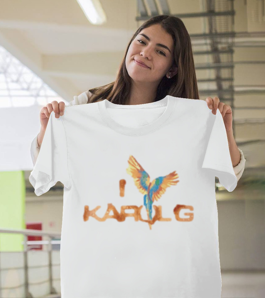 I Love Karol G Parrot Bird T-Shirt