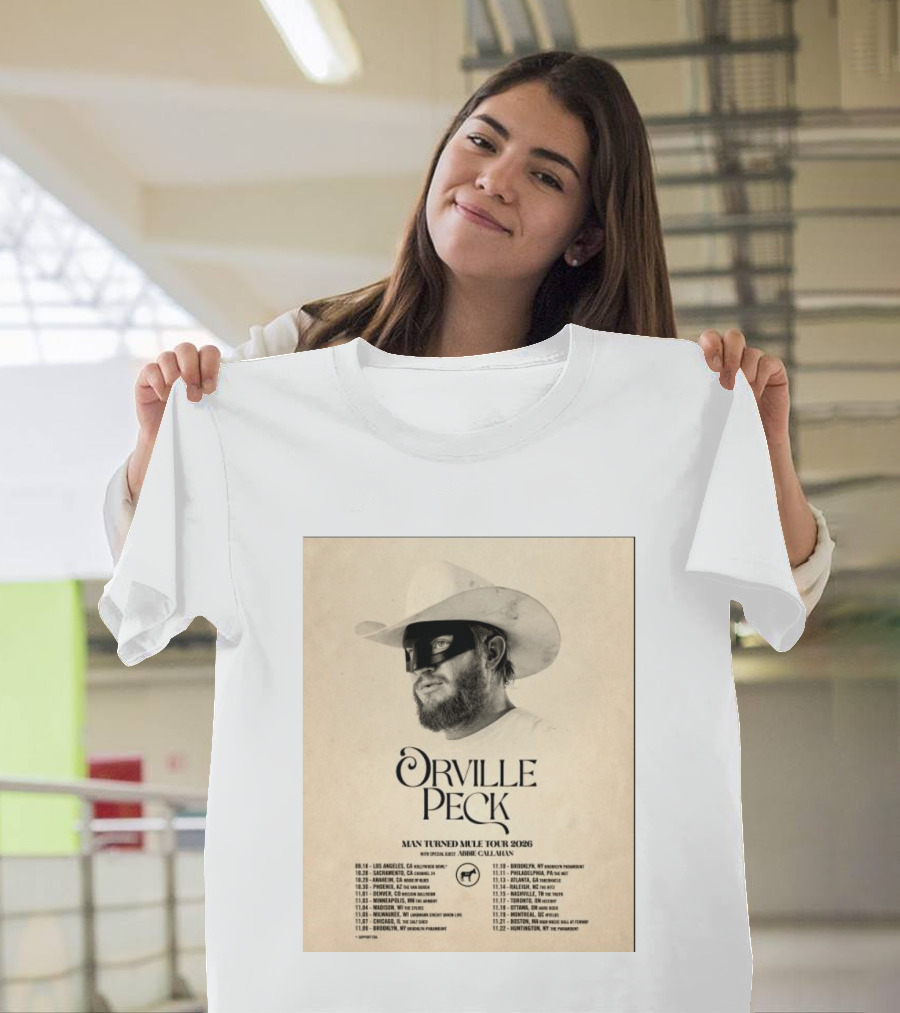 Orville Peck Man Turned Mule Tour 2026 Special Guest Abbie Callahan Concert Dates And Locations T-Shirt
