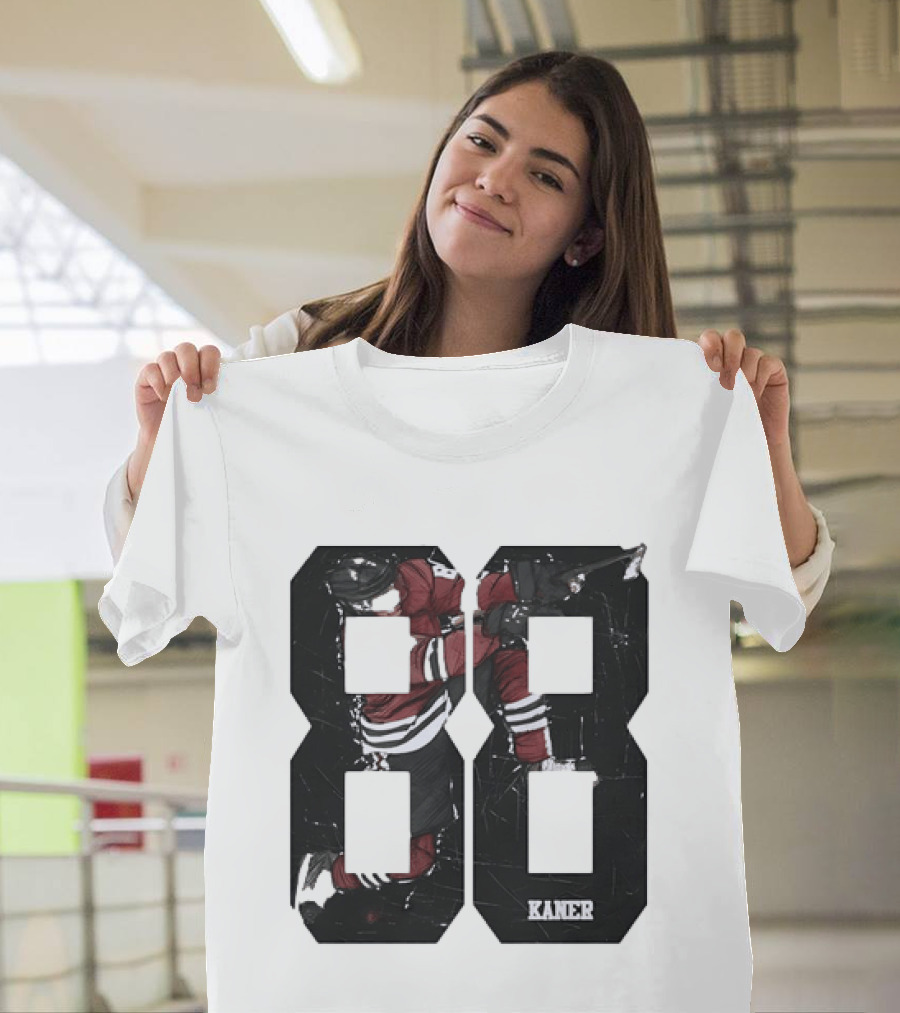 Markdown Patrick Kane Chicago Blackhawks Kaner 88 Ice Hockey Sketch T-Shirt