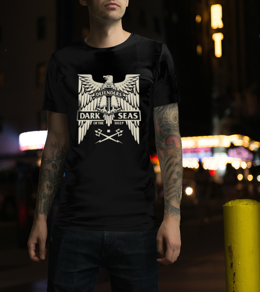 Dark Seas Defenders Of The Deep Homeland Stock LS Black T-Shirt