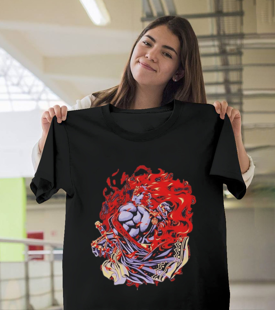 Ganondorf The Legend Of Zelda Dark King Of Gerudo Desert Fire Power T-Shirt