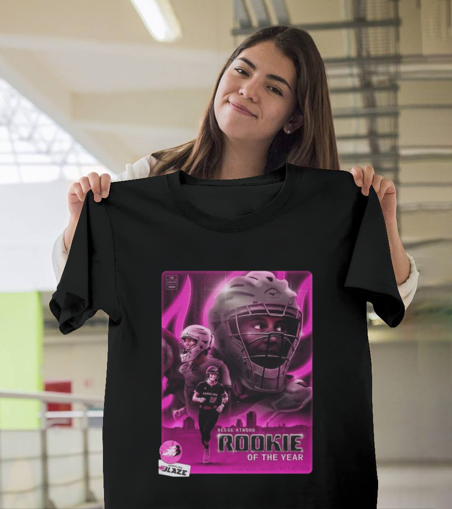Reese Atwood Rookie Of The Year 2026 Carolina Blaze AUBL Rookie Of The Year T-Shirt