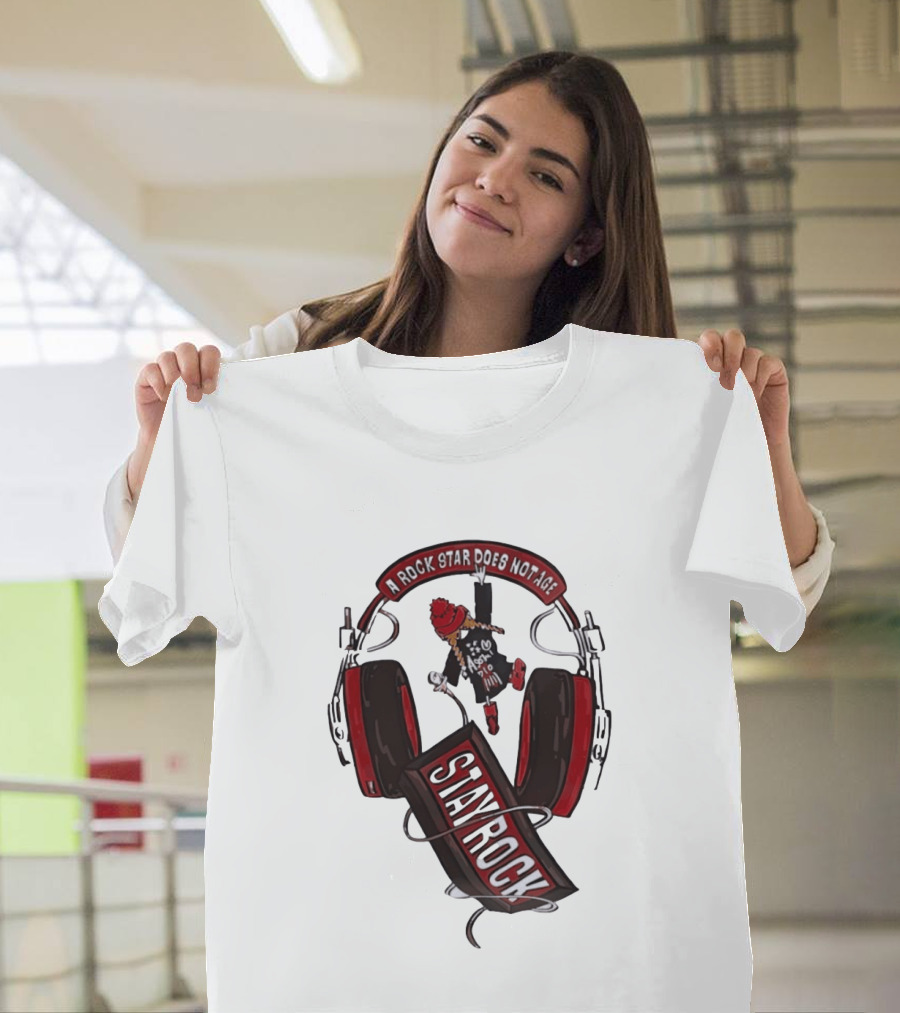 Stay Rock A Rock Star Does Not Age Music Lover T-Shirt