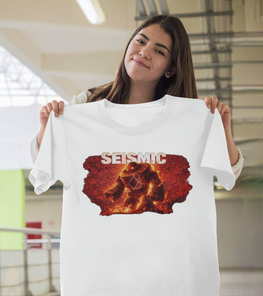 Seismic Magnitude Lava Golem Erupts With Power T-Shirt