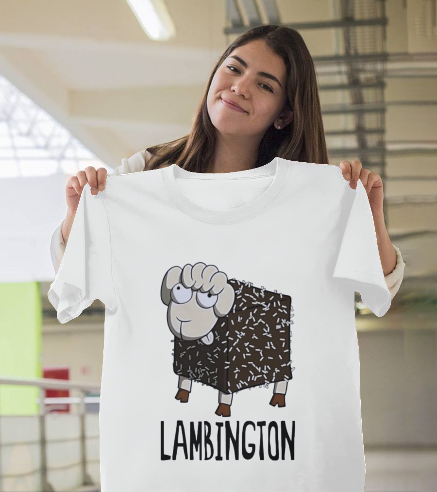 Lambington Sheep Treat Food Pun T-Shirt