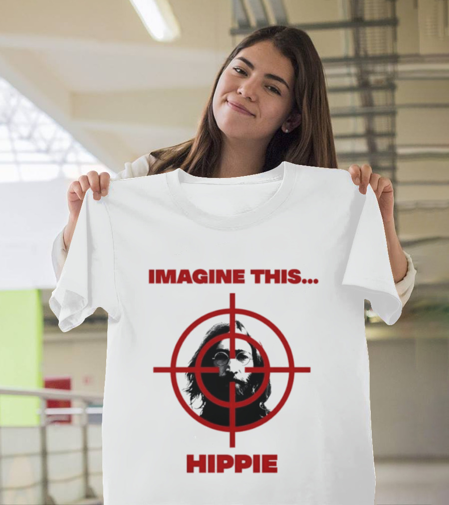 Imagine This Hippie With Target Overlay T-Shirt