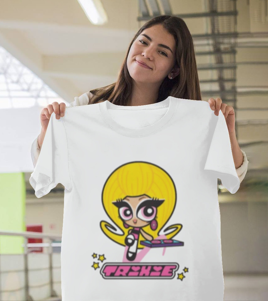 Trixie Mattel Spd Babydoll Pink Cartoon Character Stars T-Shirt