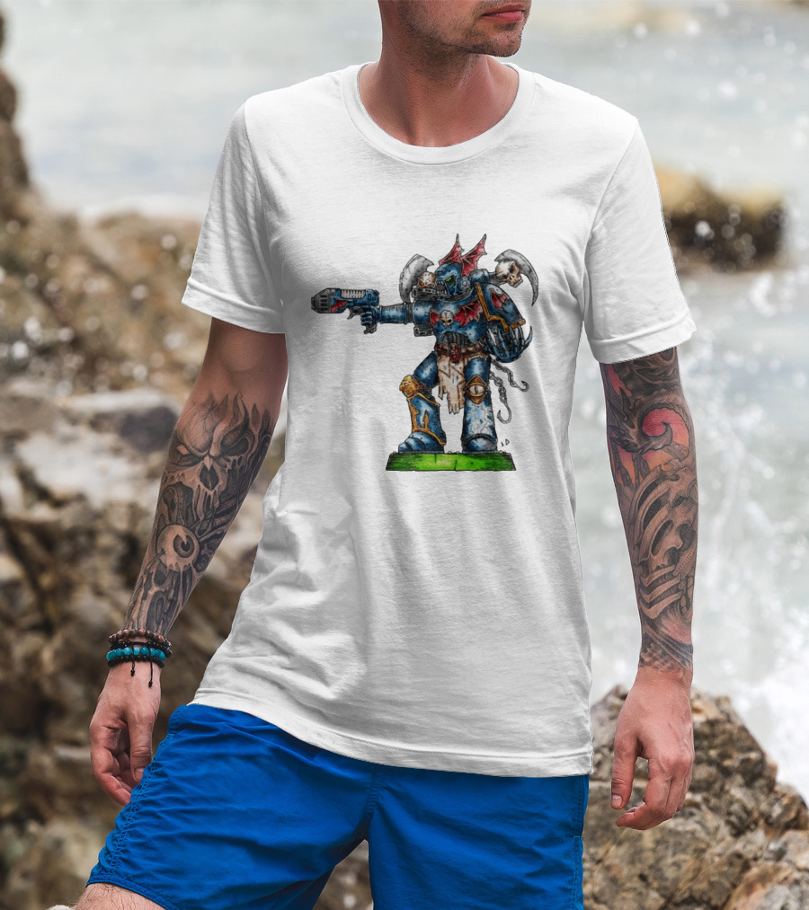 Warhammer 40K Night Lords Chaos Space Marine By Niklas Wistedt T-Shirt