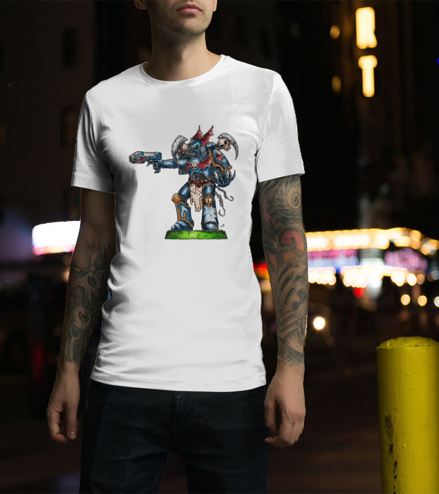 Warhammer 40K Night Lords Chaos Space Marine By Niklas Wistedt T-Shirt