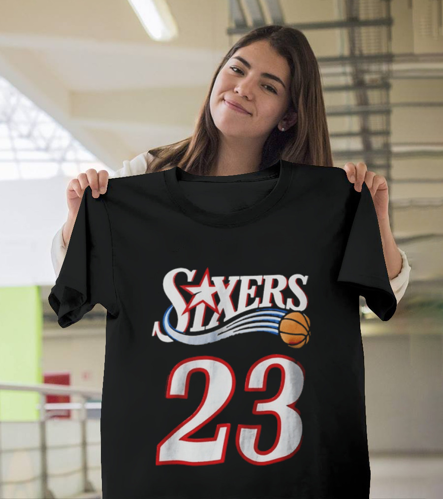 Philadelphia 76ers Number 23 Sixers Basketball Jersey T-Shirt
