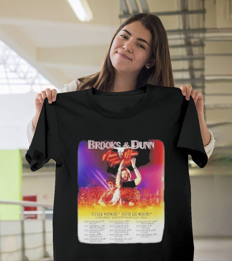 Brooks & Dunn Neon Moon Tour 2026 Tucker Wetmore David Lee Murphy Country Concert Events And Dates T-Shirt