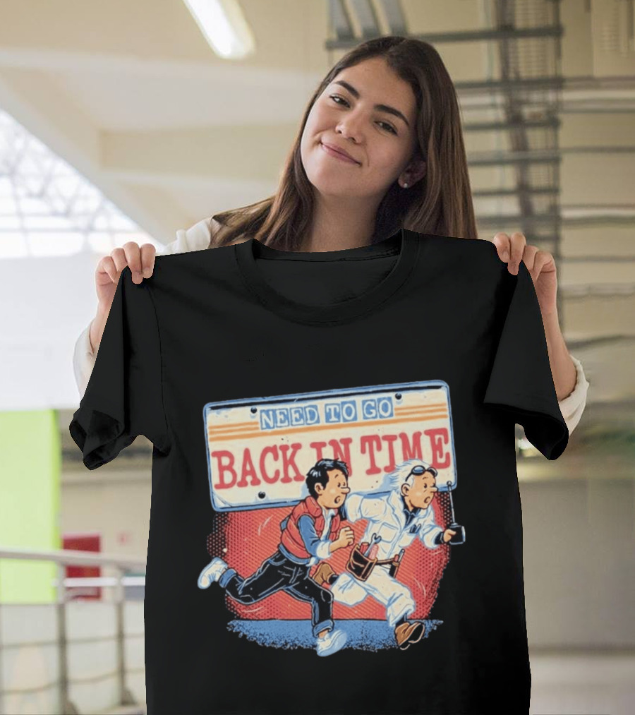 Need To Go Back In Time Retro Adventure T-Shirt