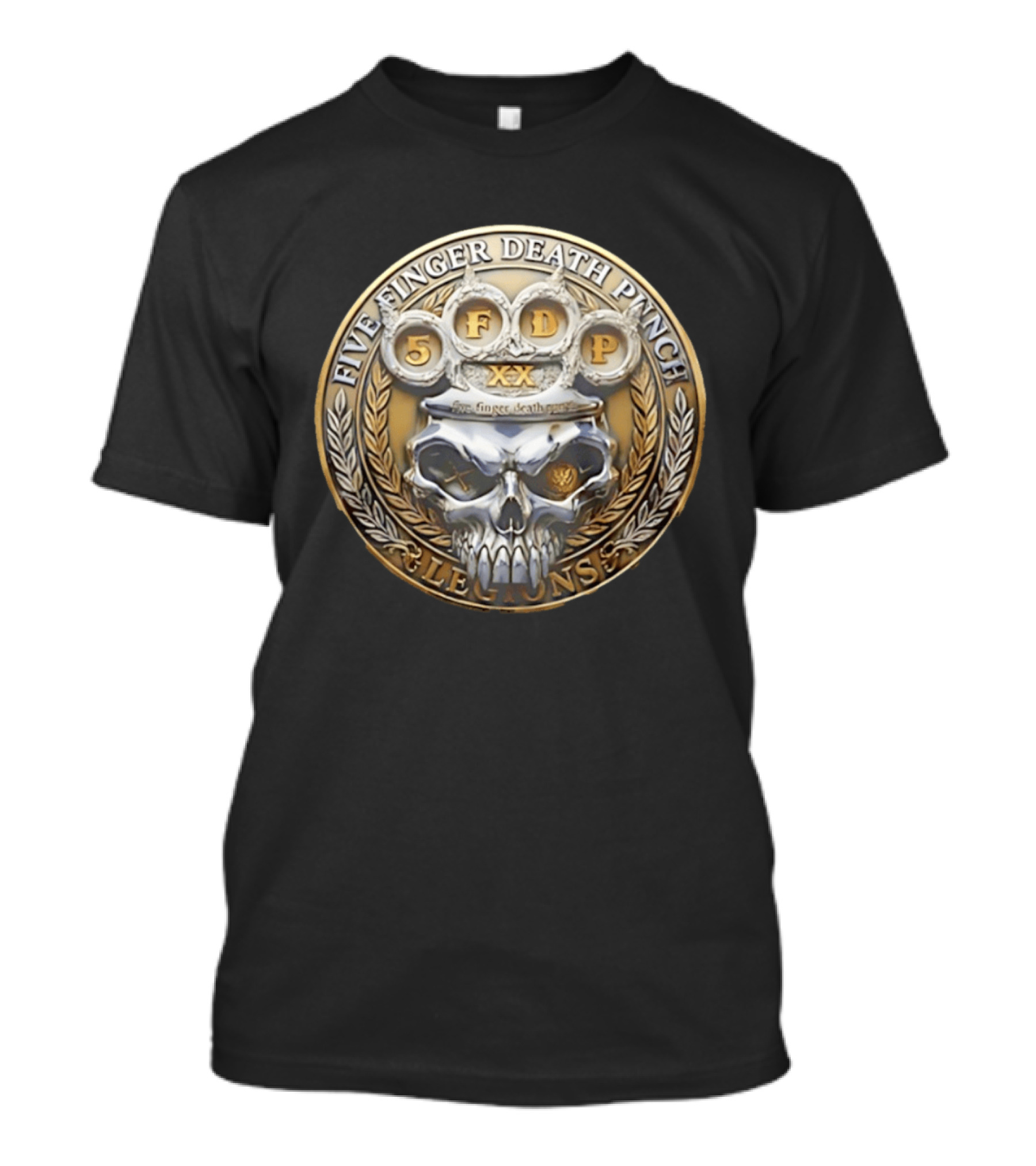 Five Finger Death Punch Skull Knuckles Emblem XX Legions T-Shirt