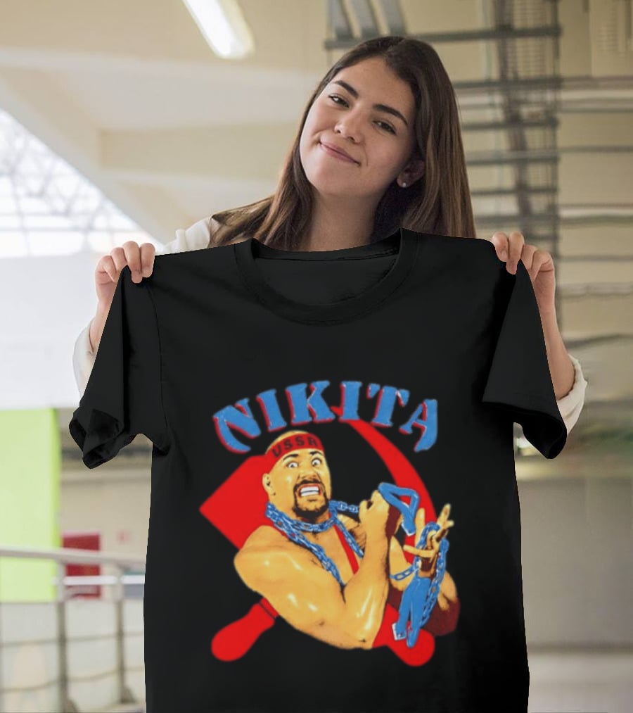 Nikita Koloff USSR Hammer And Sickle NWA Wrestling Pro T-Shirt