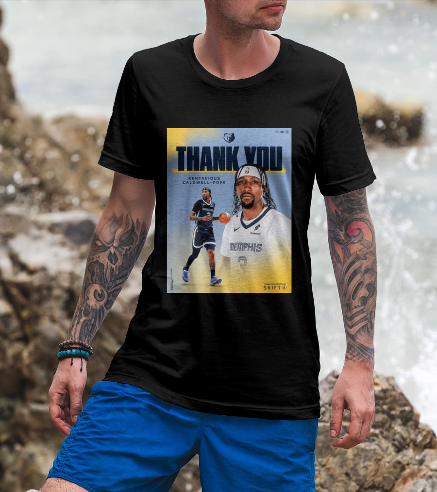Thank You Kentavious Caldwell Pope Memphis Grizzlies Basketball 3 NBA Fan T-Shirt
