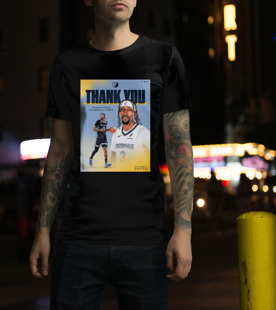 Thank You Kentavious Caldwell Pope Memphis Grizzlies Basketball 3 NBA Fan T-Shirt