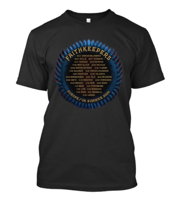 Faithkeepers Europe UK Summer 2026 Tour Dates Judas Priest T-Shirt