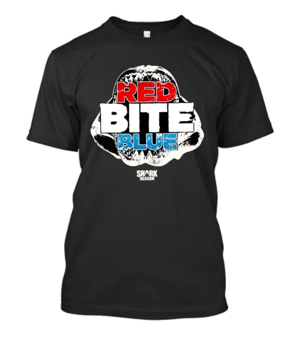 Red Bite Blue Shark Season Ocean Marine Life T-Shirt